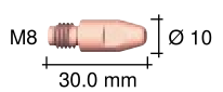 賓采爾ROBOWHPPW500導(dǎo)電嘴M8
