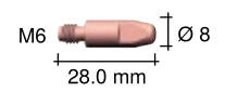 賓采爾ROBOWHPPW500導(dǎo)電嘴M6