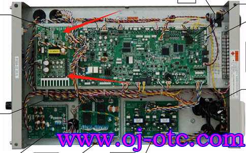 OTC EP400 焊機(jī)內(nèi)部結(jié)構(gòu) 俯視圖 P30087Q 位置